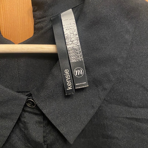 Kenzie Button Down Blouse with Peter Pan Collar - Picture 2 of 4